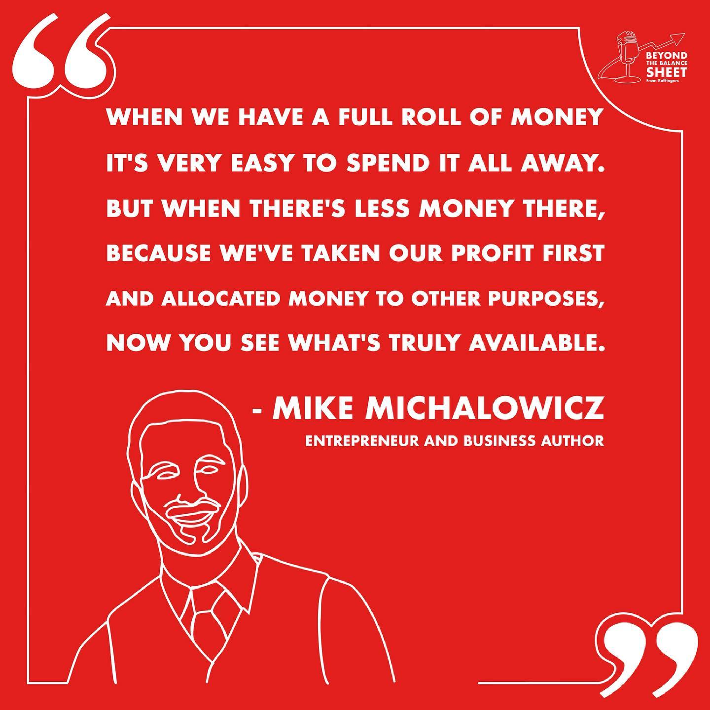 Mike Michalowicz profit first raffingers instagram